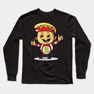 kawaii Taco T-Shirt cute potatofood funny Long Sleeve T-Shirt